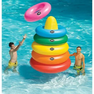 JEU PISCINE PYRAMIDE D'ANNEAUX - FUNSHINE