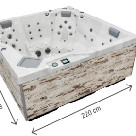Spa Holl&rsquo;s Oka 5 Almandine – 5 places – 220x220x93cm