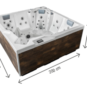 Spa Holl&rsquo;s Oka 4 Onyx – 5 places – 200x200x93cm