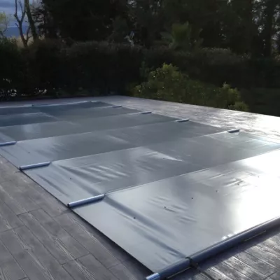 Couverture Sécurité à barres 4 Saisons PVC 630gr/m2 - Sécu Primo