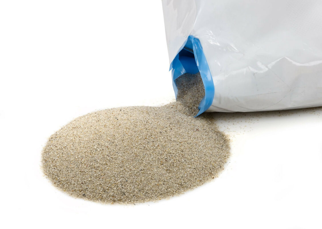 SABLE DE FILTRATION - DE 0,5 A 1,6MM - 25KG