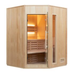 SAUNA VAPEUR ZEN ANGULAIRE – 3 PLACES