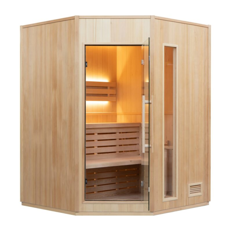 SAUNA VAPEUR ZEN ANGULAIRE - 3 PLACES