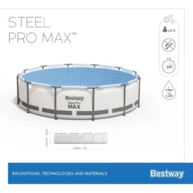 Piscine hors sol ronde Steel Pro Max 366 x 100 cm