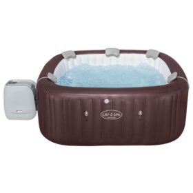 Lay-Z-Spa® 79&Prime; x 79&Prime; x 31.5&Prime;/2.01m x 2.01m x 80cm Maldives MaxHold EnergySense Smart Luxe HydroJet Pro 7 Burgundy Square