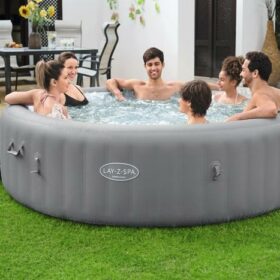 Lay-Z-Spa® 93&Prime;x28&Prime;/2.36m x 71cm Grenada Smart Airjet 8 Grey