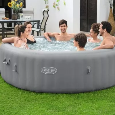 Lay-Z-Spa® 93"x28"/2.36m x 71cm Grenada Smart Airjet 8 Grey