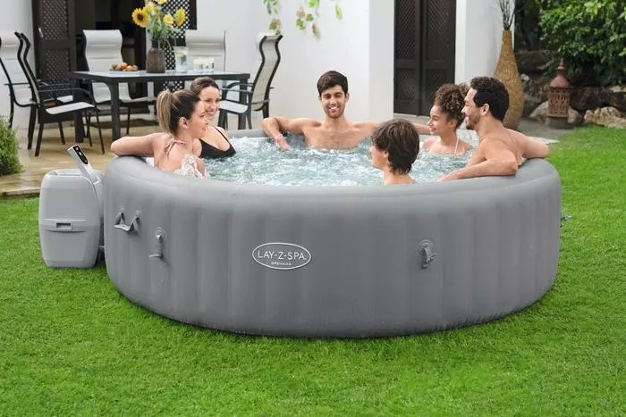 Lay-Z-Spa® 93"x28"/2.36m x 71cm Grenada Smart Airjet 8 Grey