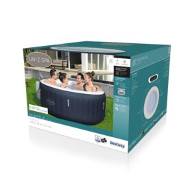 Lay-Z-Spa® 71&Prime; x 26&Prime;/1.80m x 66cm Miami EnergySense AirJet 4 Dark Blue Round