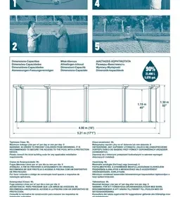 Piscine acier hors sol ronde Hydrium 490 x 130 cm effet bois