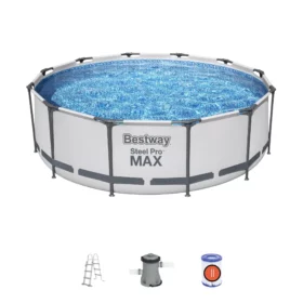 Piscine hors sol ronde Steel Pro Max 366 x 100 cm
