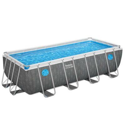 Steel Pro MAX 4.88m x 2.44m x 1.22m Splashview Rectangular Pool Set