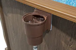 Piscine acier hors sol ronde Hydrium 490 x 130 cm effet bois