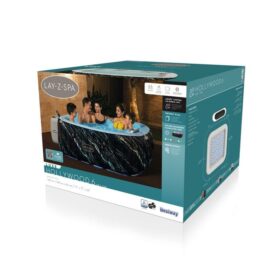 Lay-Z-Spa® 71&Prime; x 71&Prime; x 26&Prime;/1.80m x 1.80m x 66cm Hollywood Luxe AirJet 6 Marble Square
